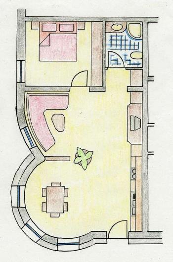 Grundriss Appartement Pergola
